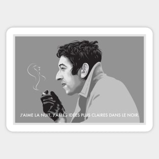 Serge Gainsbourg (En Francais) Sticker